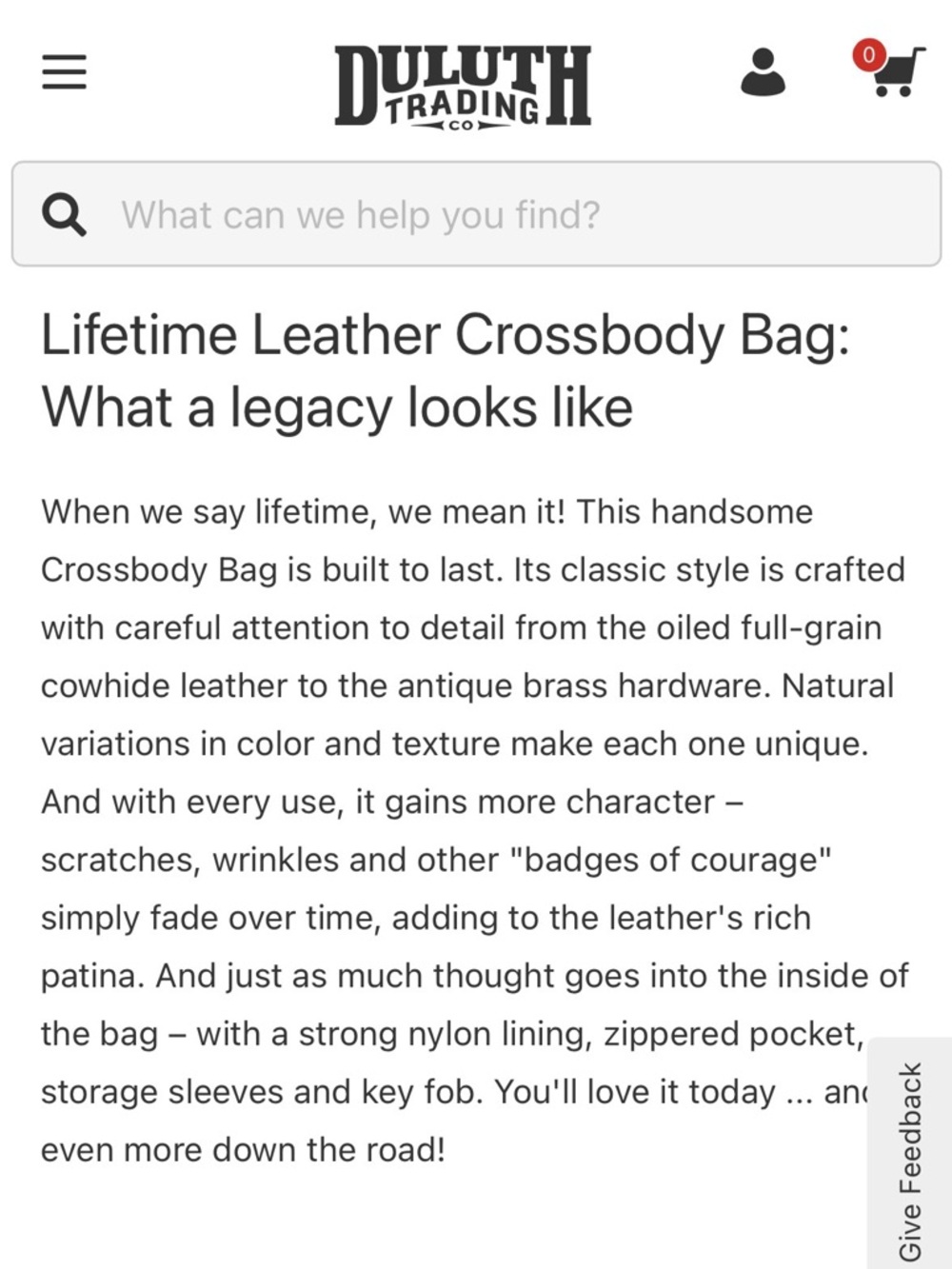 Duluth Trading Co Black Leather Shoulder Bag - Picture 10 of 11